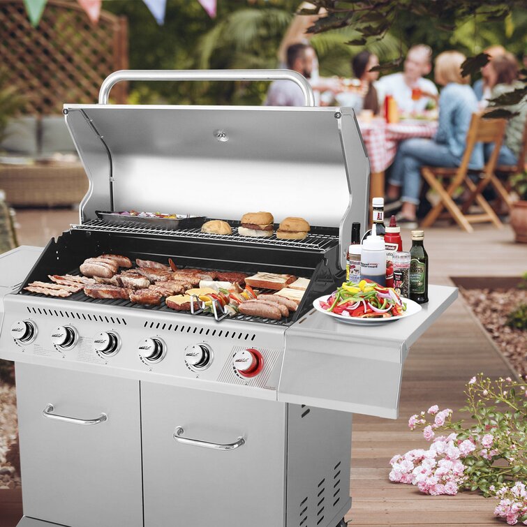 6 burner stainless steel gas grill sale